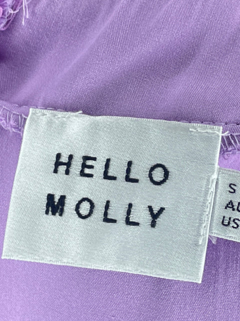 Vestido Hello Molly Drapeado Tiras Morado-Talla 4