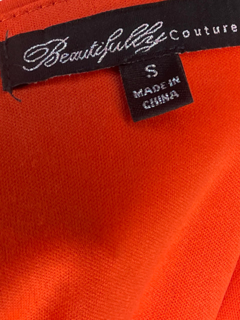 Vestido Beautiful Bordados Naranja - Talla S