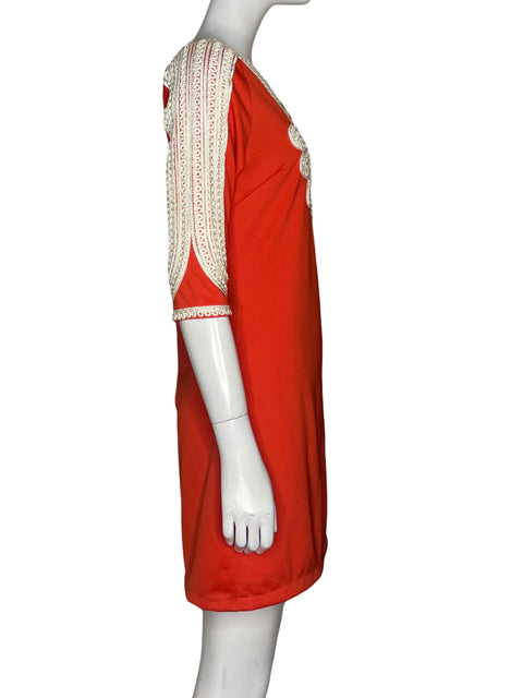 Vestido Beautiful Bordados Naranja - Talla S