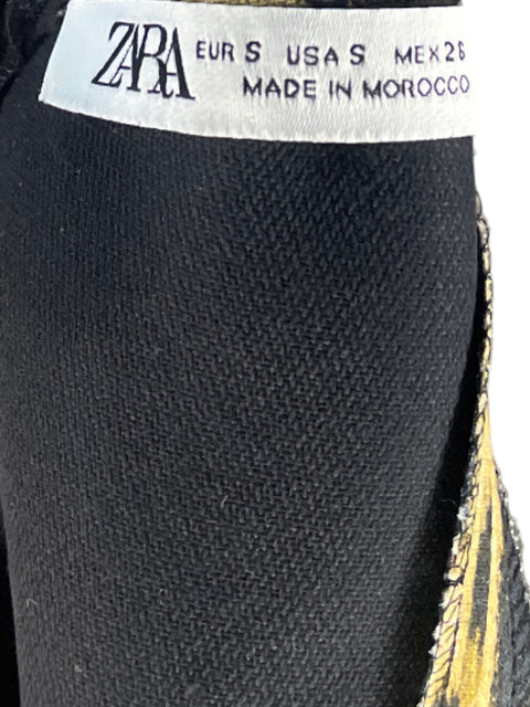 Vestido Zara Mini Leopard Print Marrón - Talla S