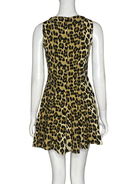 Vestido Zara Mini Leopard Print Marrón - Talla S