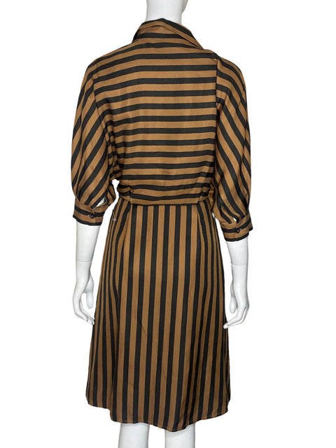 Vestido Massimo Dutti Camisero Lineas Marrón - Talla 4