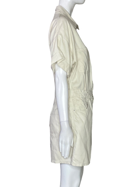 Romper Zara Cargo Botones Beige-Talla L