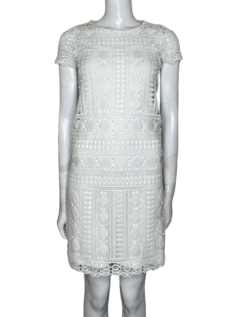 Vestido Liu Jo Encaje Blanco-Talla U