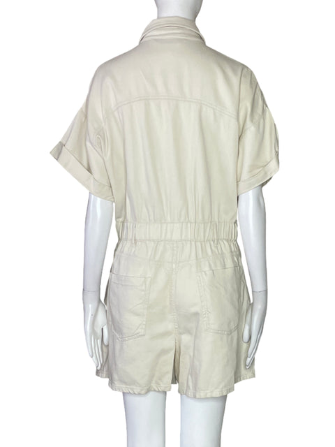 Romper Zara Cargo Botones Beige-Talla L
