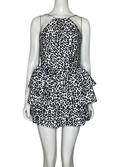 Romper Cameo Animal Print Negro - Talla S
