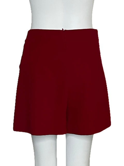 Faldashort Zara Cinturon Cruzado Rojo-Talla M
