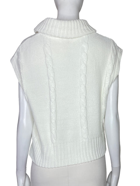 Blusa Esprit Tejido Sin Mangas Blanco-Talla S