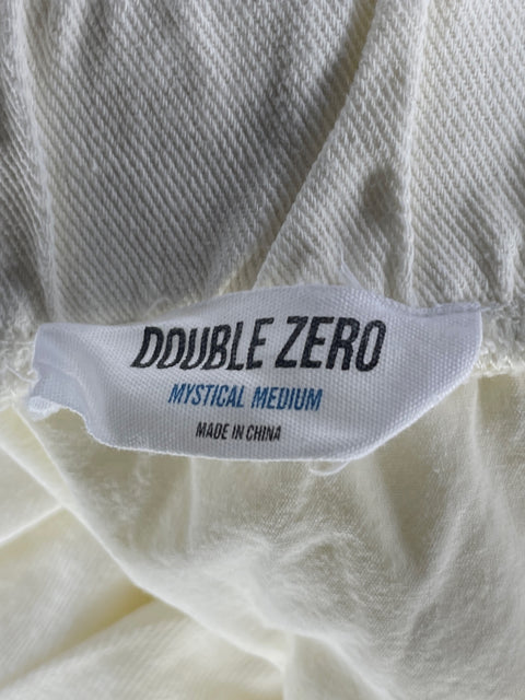 Falda Double Zero Globo Denim Blanco-Talla M