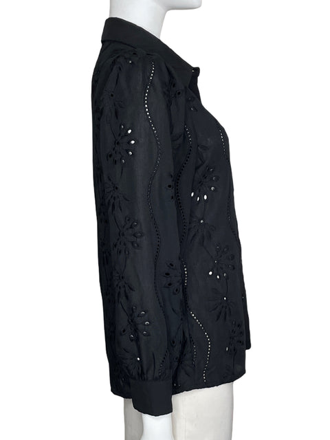 Camisa Tesoro TPS Troquelada Manga Larga negro-Talla M