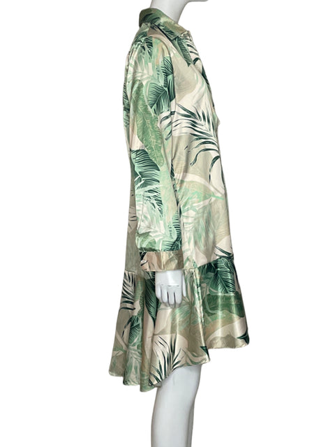 Vestido Michelle Forero Estampado Verde-Talla S