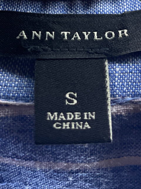 Vestido Ann Taylor Camisero Azul- Talla S