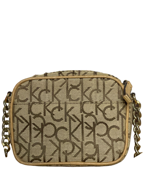 Cartera Calvin Klein Monograma Beige - Talla U