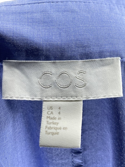 Vestido COS Camisero Liso Azul-Talla S