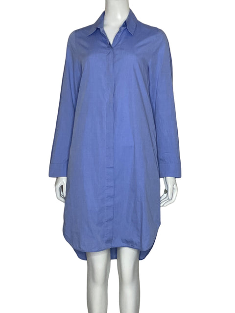 Vestido COS Camisero Liso Azul-Talla S