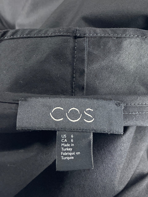 Vestido COS Cuello Vuelo Negro-Talla S