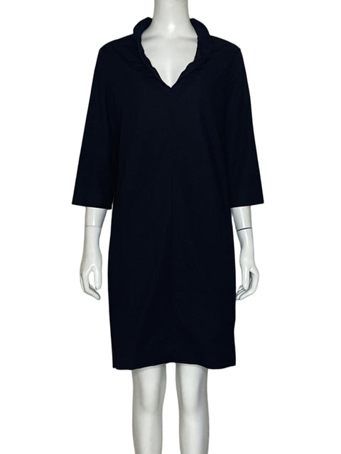 Vestido COS Cuello Vuelo Negro-Talla S