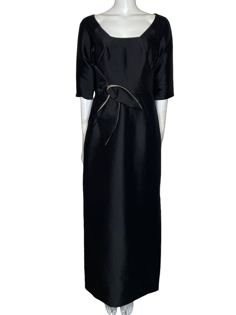 Vestido Kay Unger Maxi Negro-Talla 6