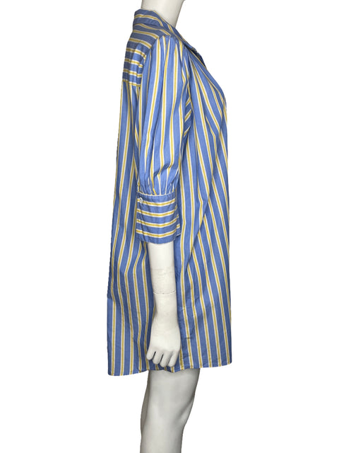 Vestido Gigio Camisero Rayas Azul-Talla L