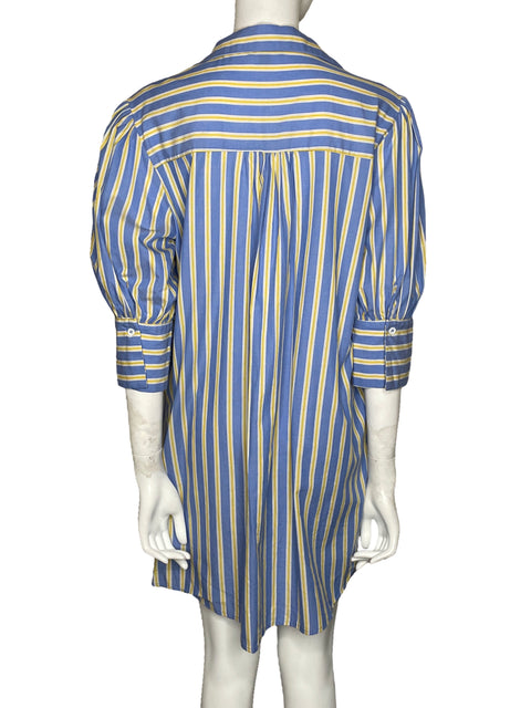 Vestido Gigio Camisero Rayas Azul-Talla L