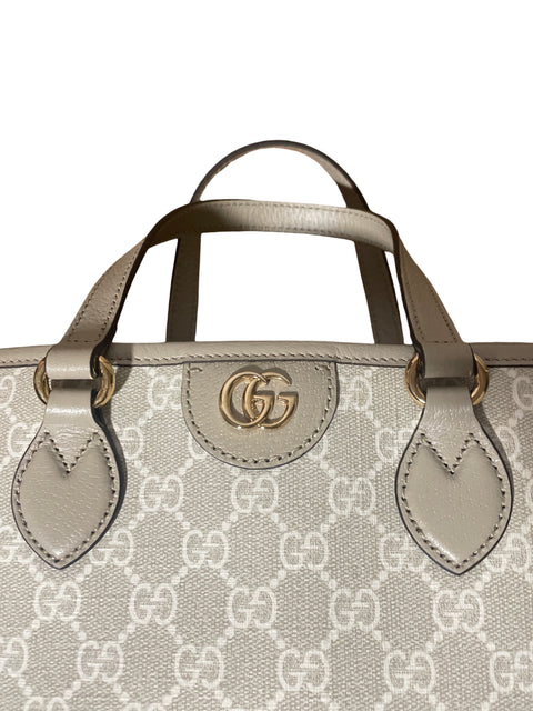 * Cartera Gucci GG Tote Logo Beige- Talla M
