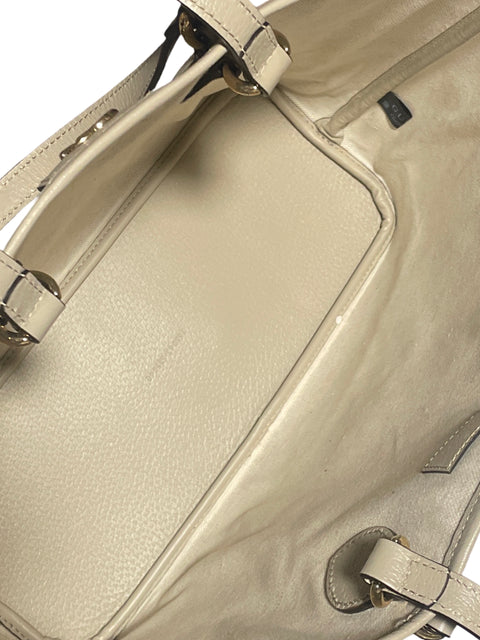 * Cartera Gucci GG Tote Logo Beige- Talla M