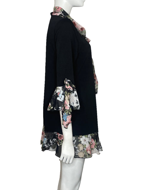 Vestido Zadie b's Flores Negro - Talla S