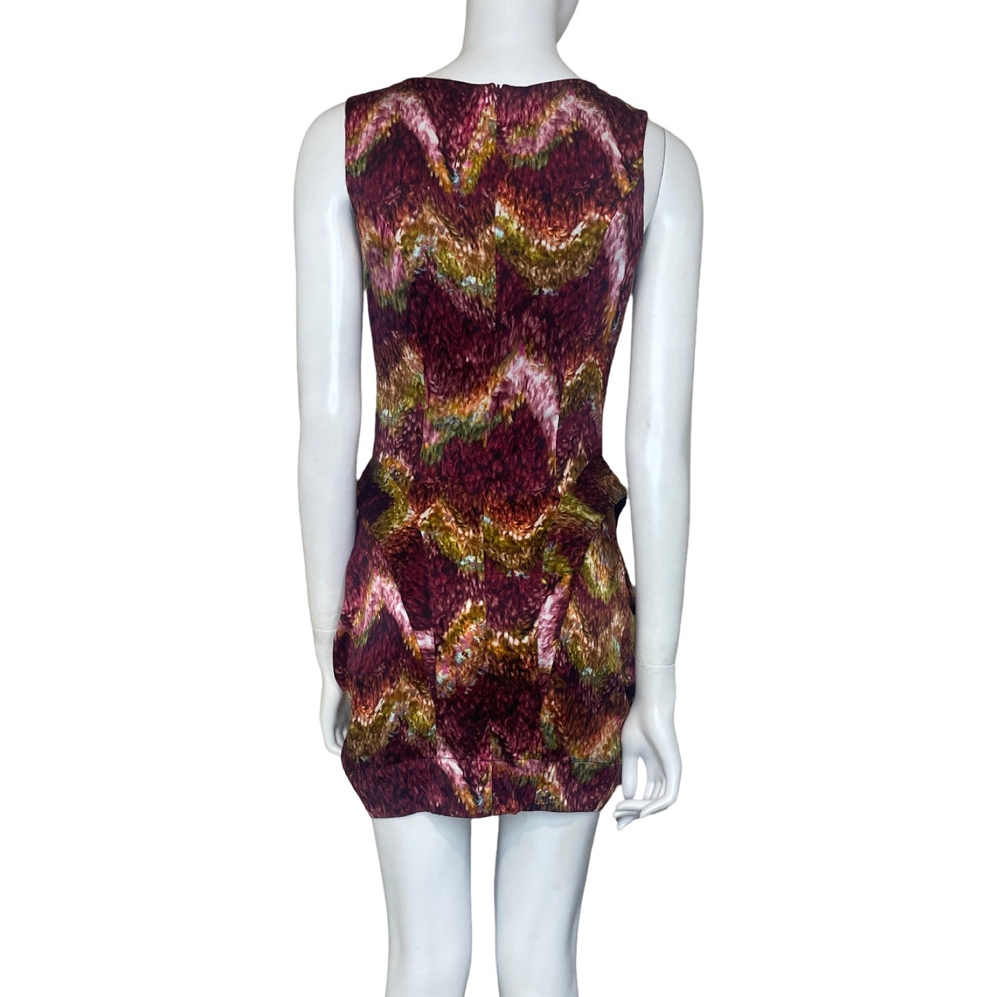 Vestido Peter Pilotto Estampado Marron Talla-8