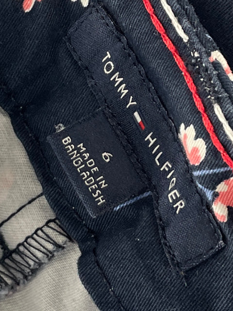 Pantalón Tommy Hilfiger Floral Azul-Talla 6