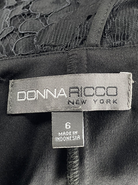 Mono Donna Ricco Encaje Negro-Talla 6