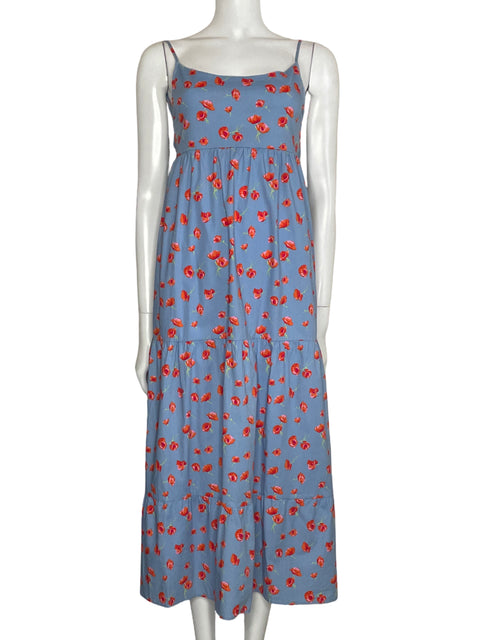 Vestido Sybilla Midi Floral Azul-Talla S