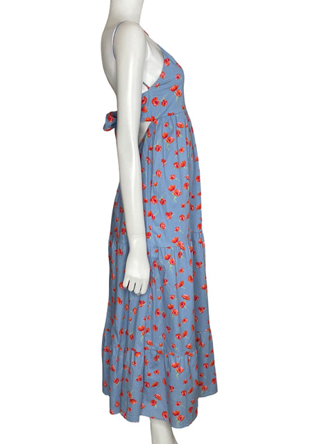 Vestido Sybilla Midi Floral Azul-Talla S