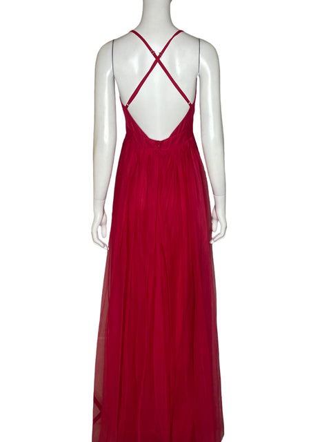 Vestido Bela Nova Tul Rojo - Talla S