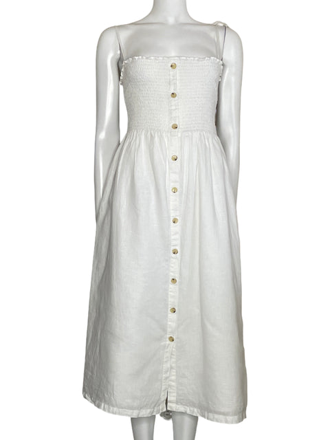 Vestido Gap Tirantes Midi Blanco-Talla S