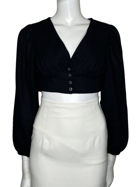 Top Oh,Boy! Manga Larga Negro-Talla P