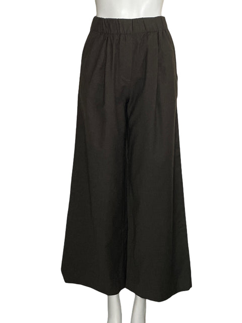 Pantalón Massimo Dutti High Waist Marrón-Talla 2