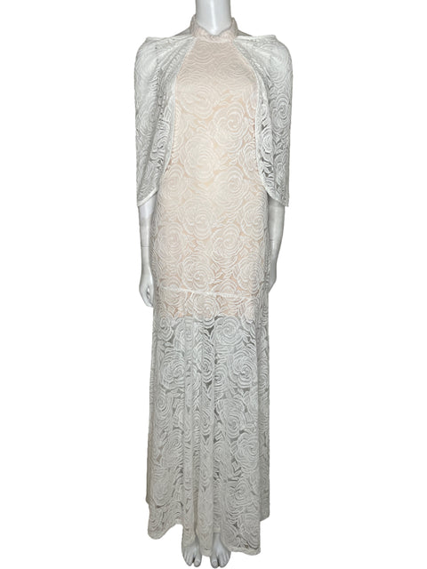 Vestido Tesoro TPS Halter Blanco - Talla M
