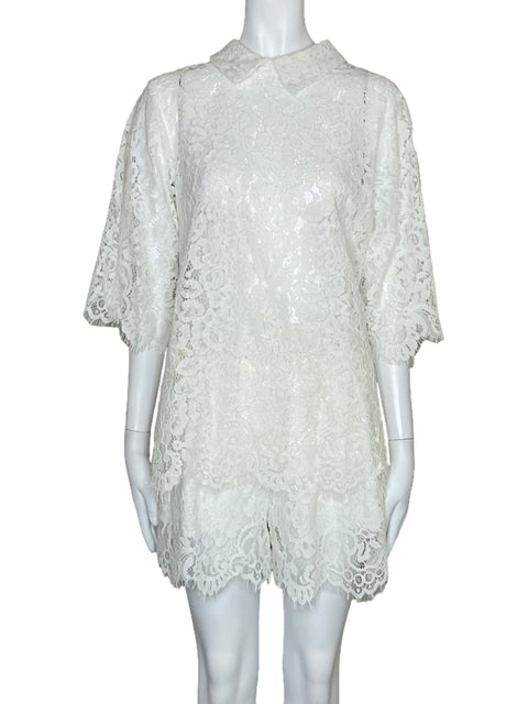 Set Tesoro TPS Encaje Blanco-Talla L