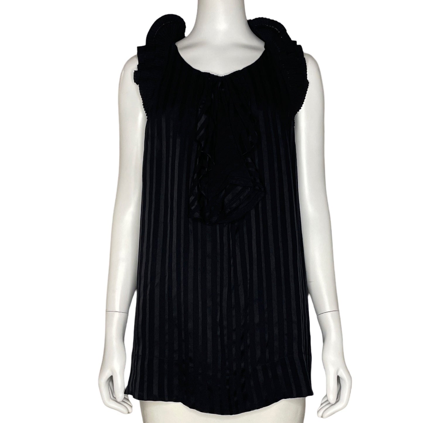 Blusa BCBG Maxazria Vuelos Negro-Talla L