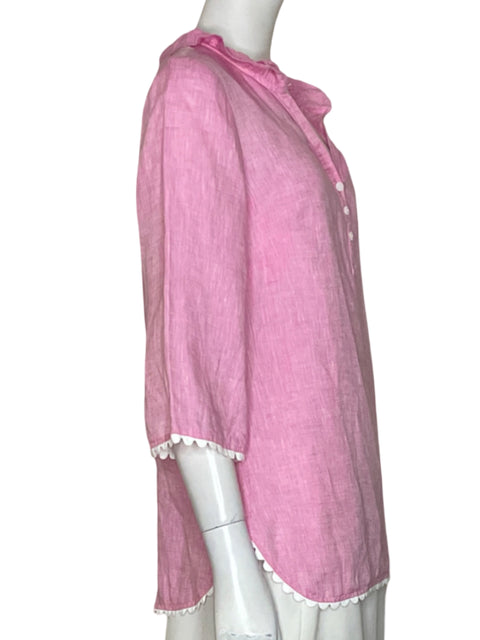 Blusa Sara Campbell Bordado Rosado-Talla S