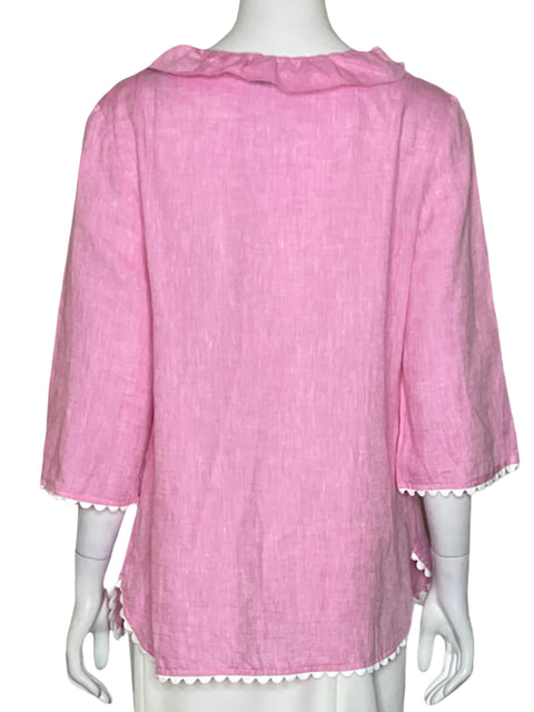 Blusa Sara Campbell Bordado Rosado-Talla S