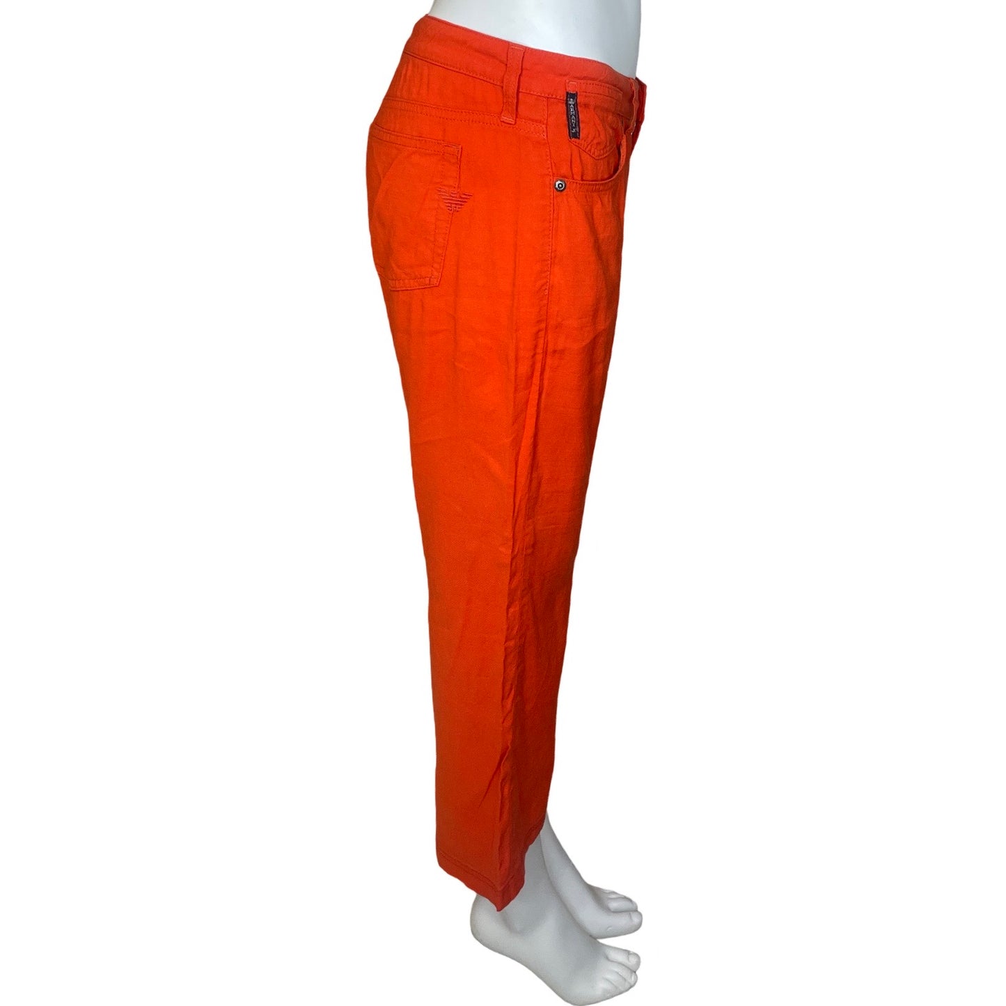 Pantalon Armani Liso Naranja Talla-28