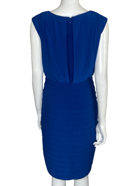 Vestido Adrianna Papell Midi Sleeveless Cowl Neck Azul-Talla 6