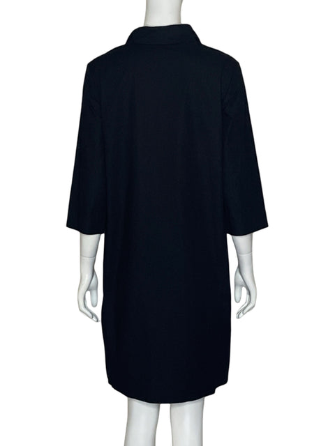 Vestido COS Cuello Vuelo Negro-Talla S