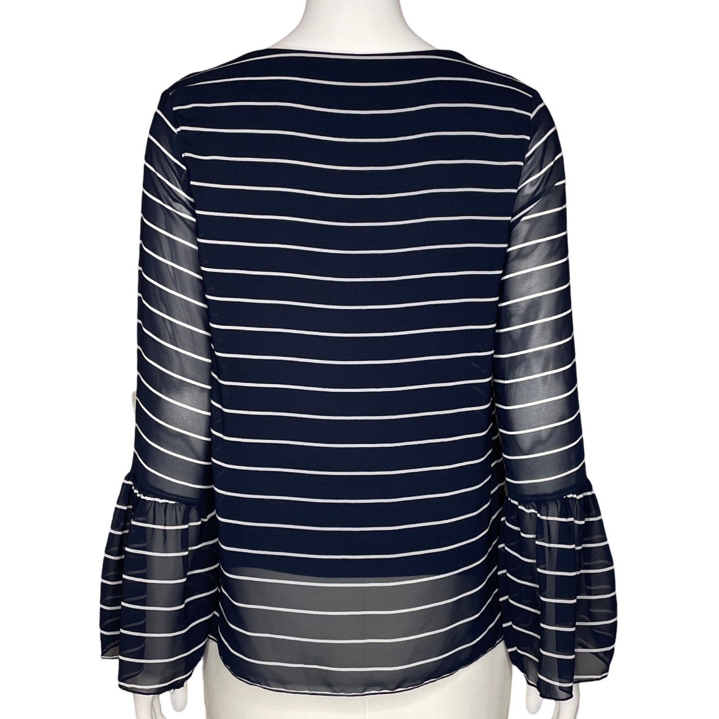 Blusa Banana Republic Lineas Azul-Talla XS