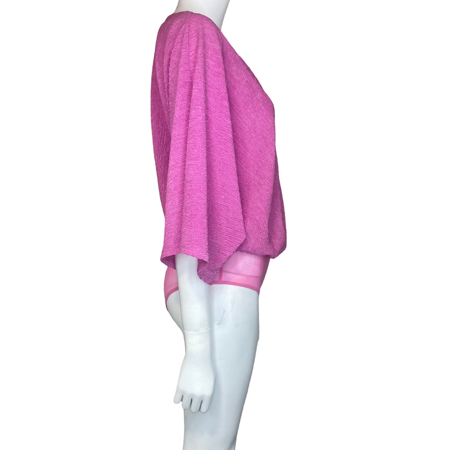 Body Flying Drapeado Rosado-Talla M