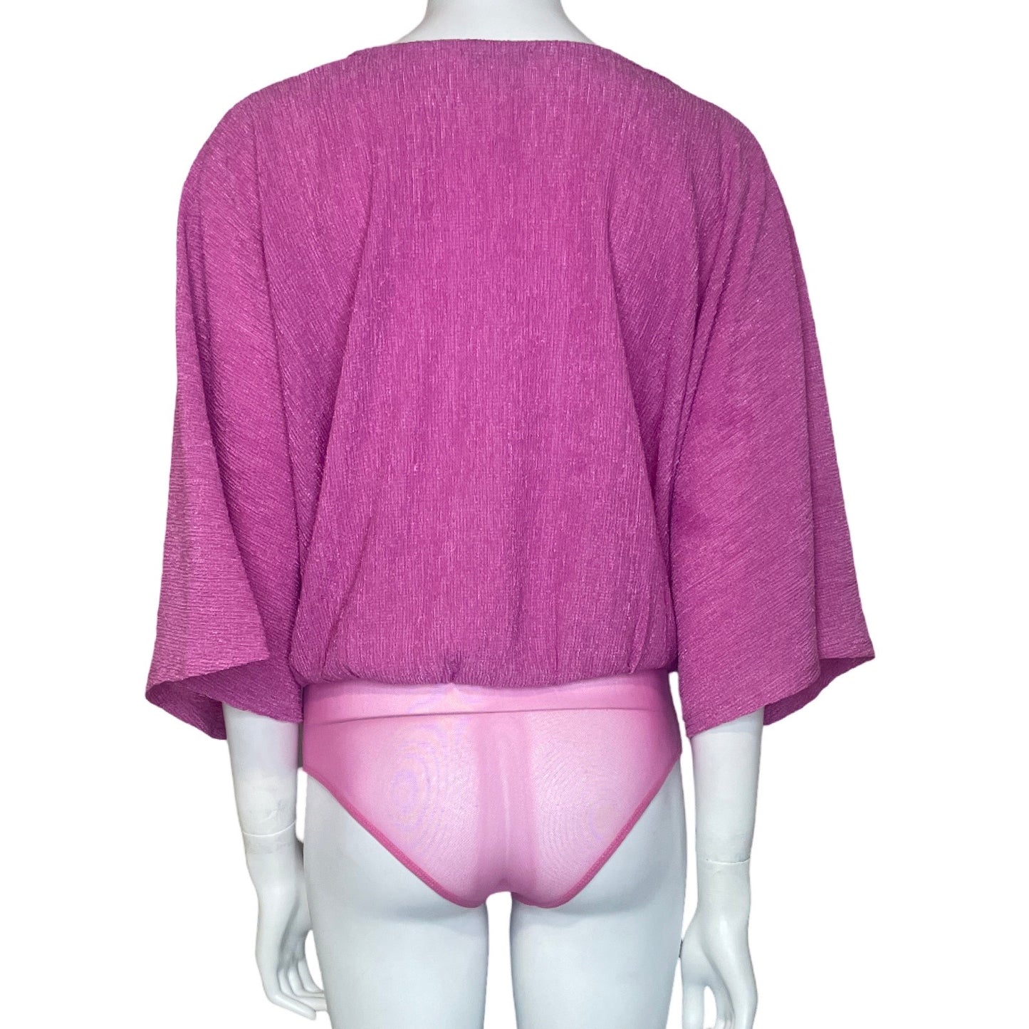 Body Flying Drapeado Rosado-Talla M