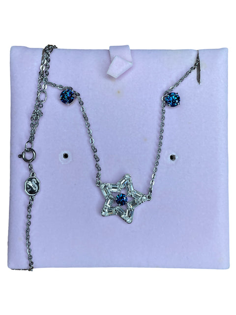 Set Swarovski Stella Necklace Plateado-Talla U