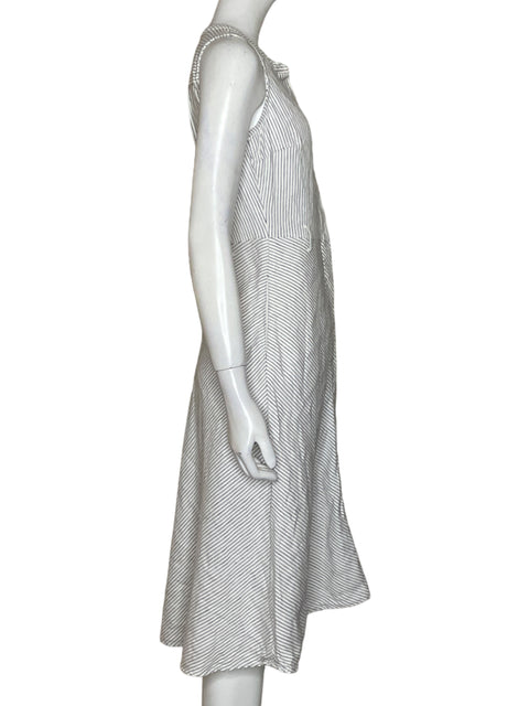 Vestido Banana Republic Sin Mangas Blanco-Talla S