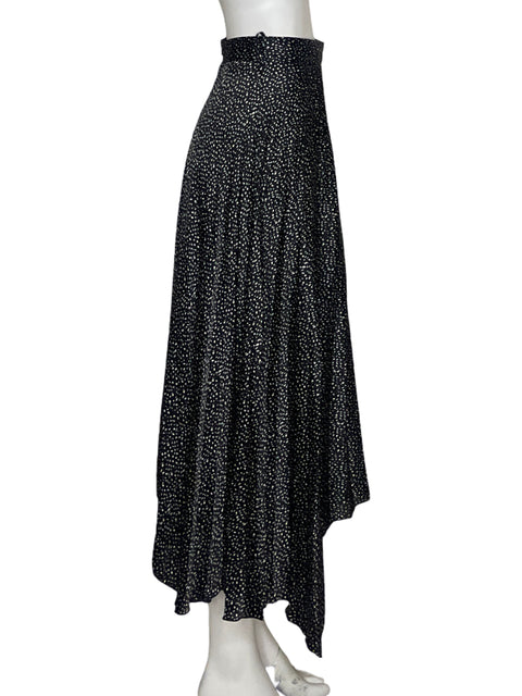 Falda Zara Midi Bolas Negro - Talla S